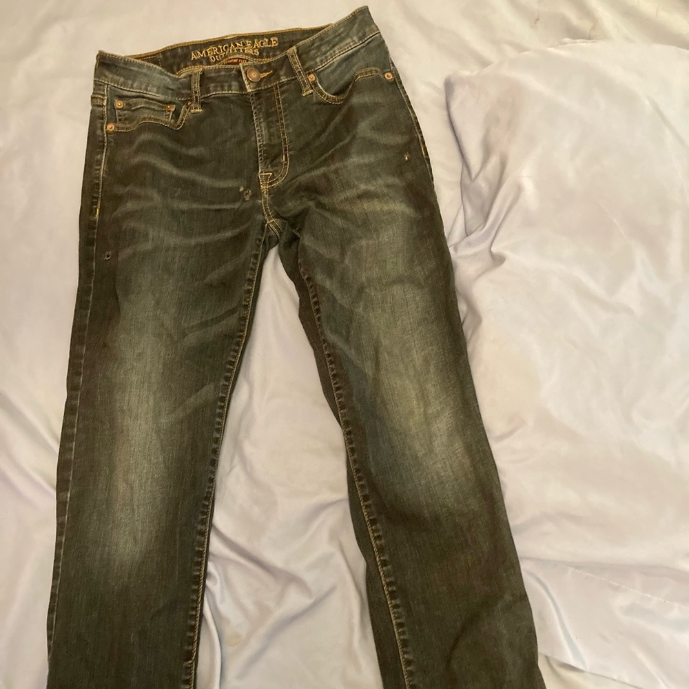American Eagle Outfitters Extreme Flex 4 Slim Straight Leg Jeans - 30” W x 32” L